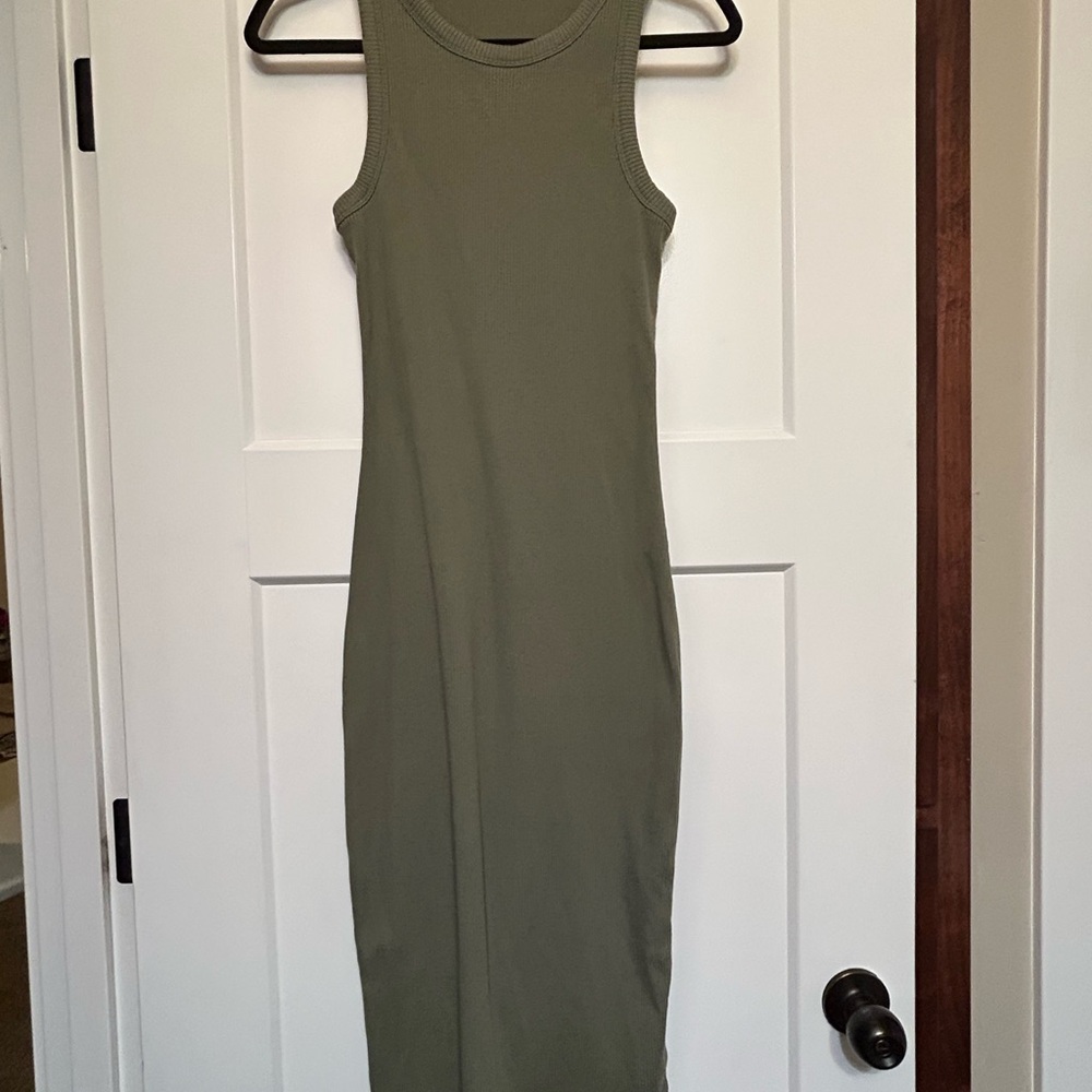 GAP Olive Midi Bodycon Dress